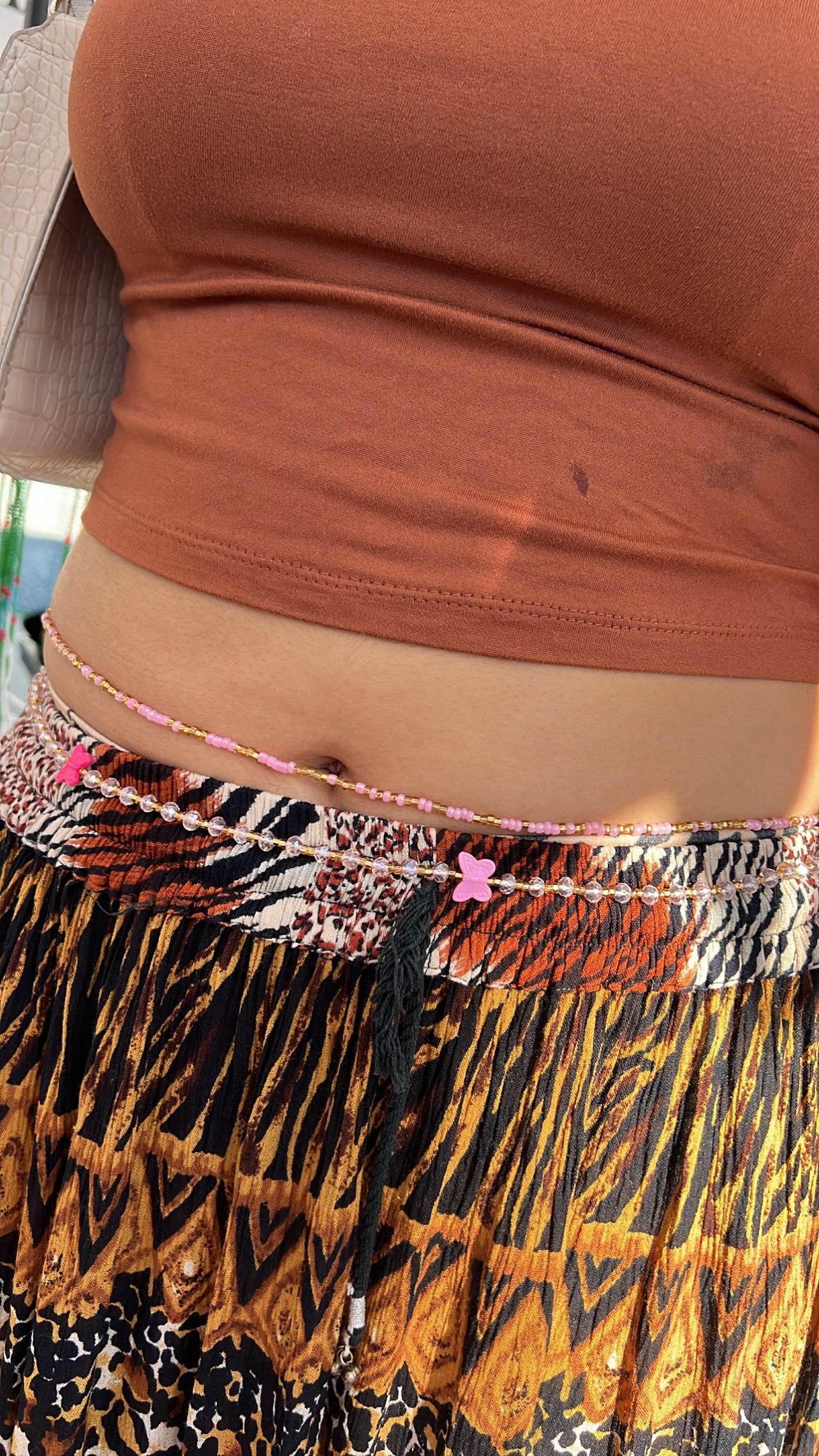 *Pre-order* Viral Pink Butterfly Waist Bead