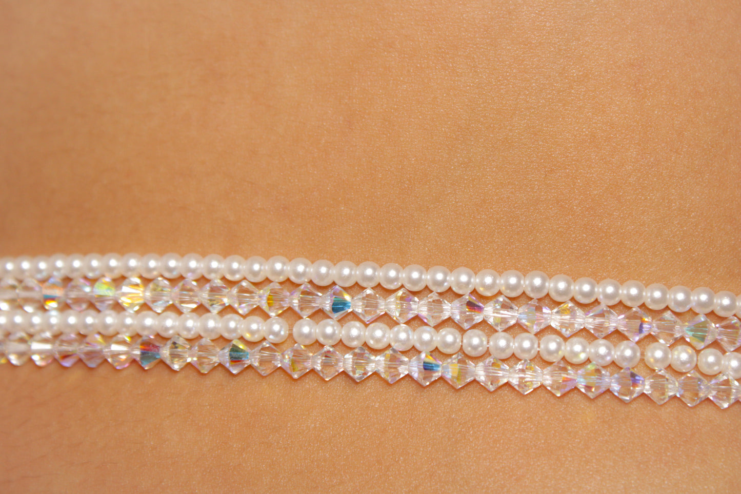 Pearl x Swarovski Waistbeads
