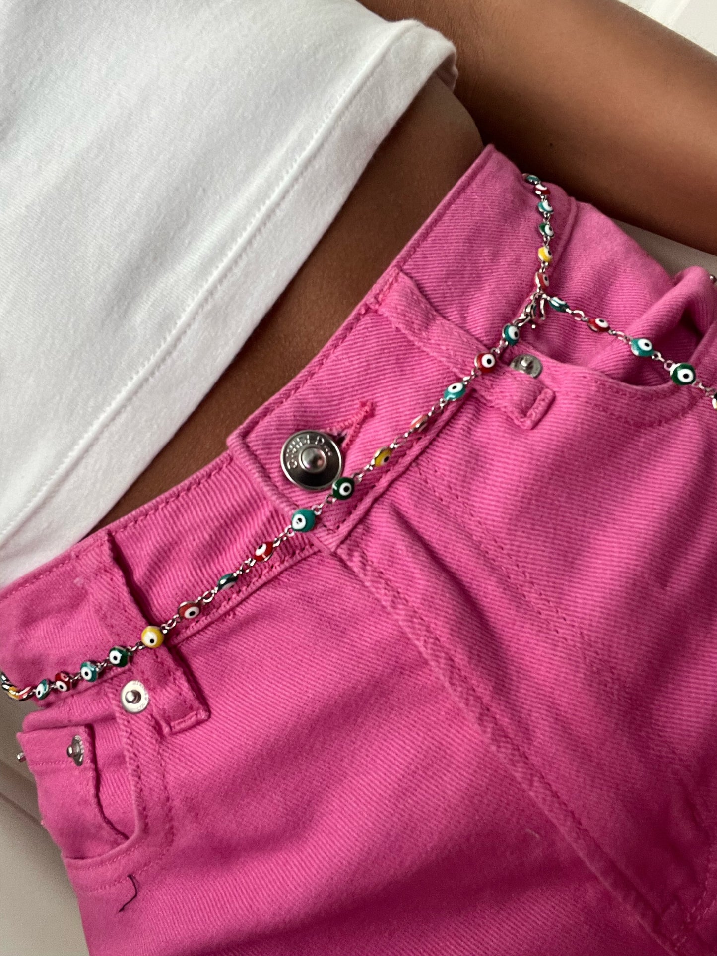 Colorful Evil Eye Chain