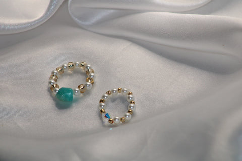 Healing Crystal Ring Set
